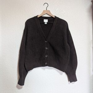 H&M Cotton Blend Cardigan / M